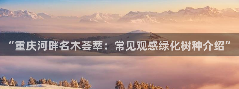 新宝gg主管开:“重庆河畔名木荟萃:常见观感绿化树种介绍”